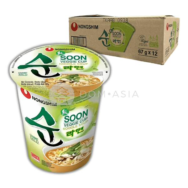 Zupka błyskawiczna ramen Soon kubek VEGGIE NONGSHIM 67g