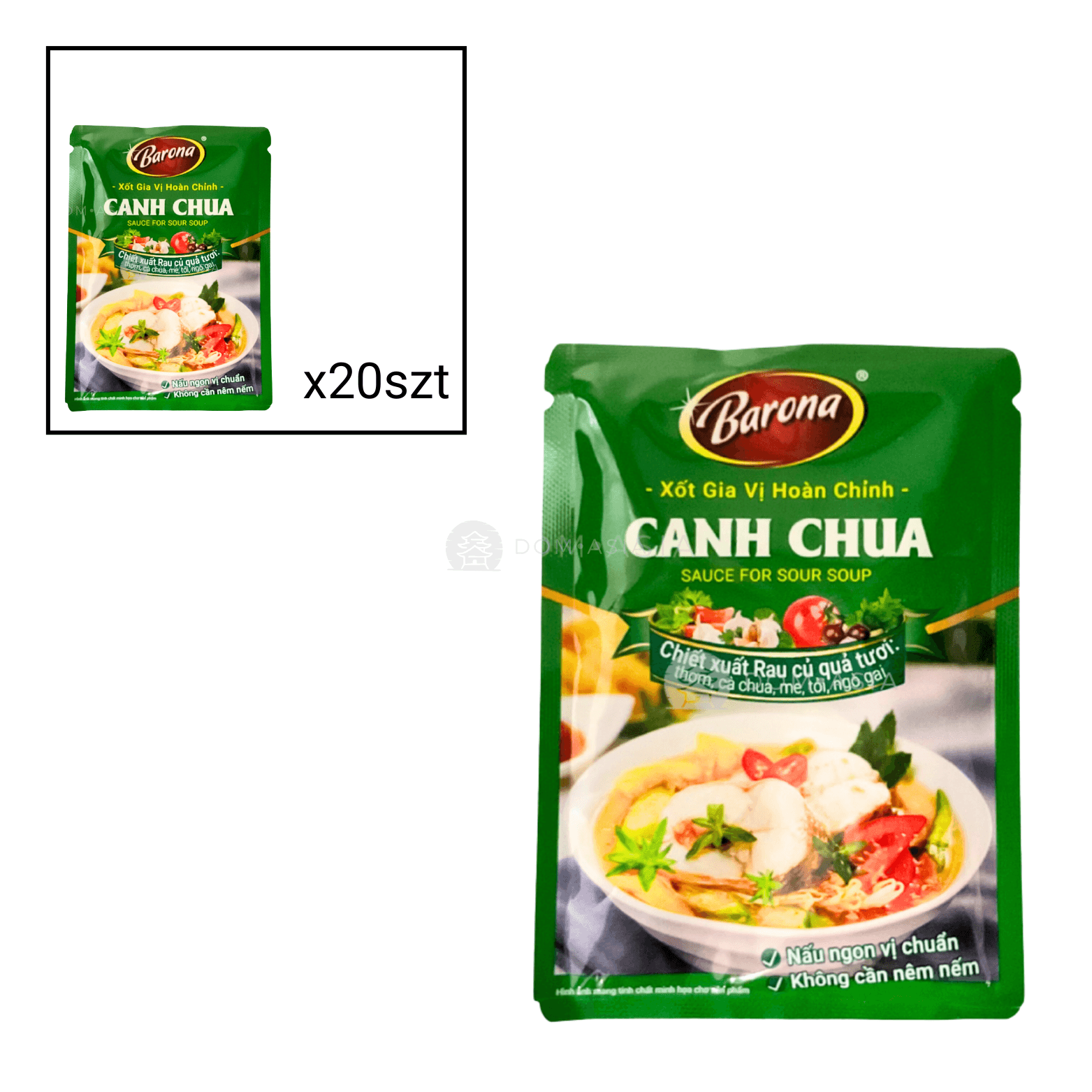 Xốt gia vị hoàn chỉnh canh chua BARONA 80g