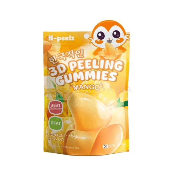 Kẹo dẻo bóc vỏ vị xoài K-PEELZ 75g
