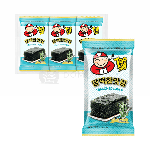 Snack rong biển vị truyền thống TAOKAENOI 4g x 3 gói