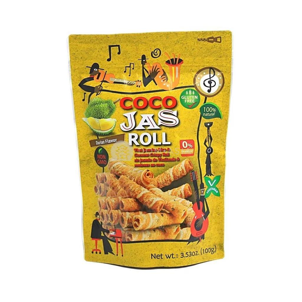 Bánh gạo cuộn vị sầu riêng COCO JAS 100g