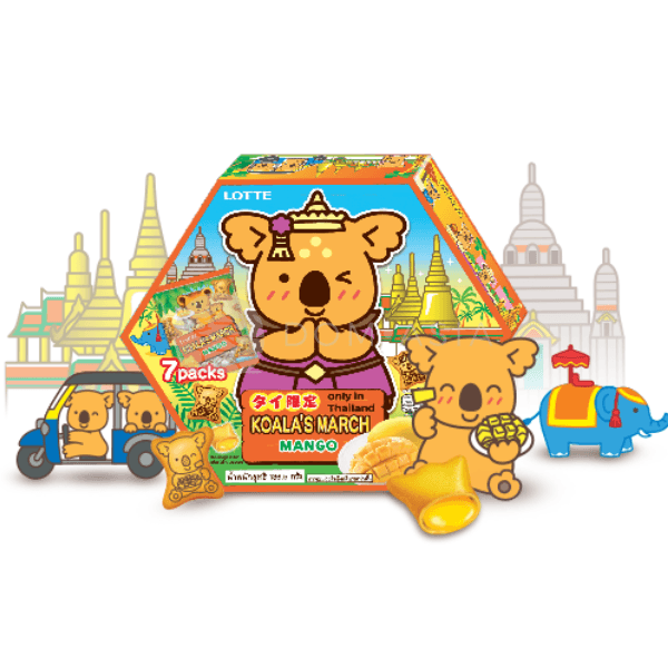 Bánh gấu Koala's March nhân xoài Souvenir Pack LOTTE 108g