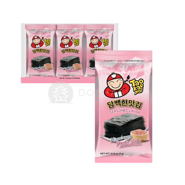 Snack rong biển vị muối hồng Himalaya TAOKAENOI 4g x 3 gói