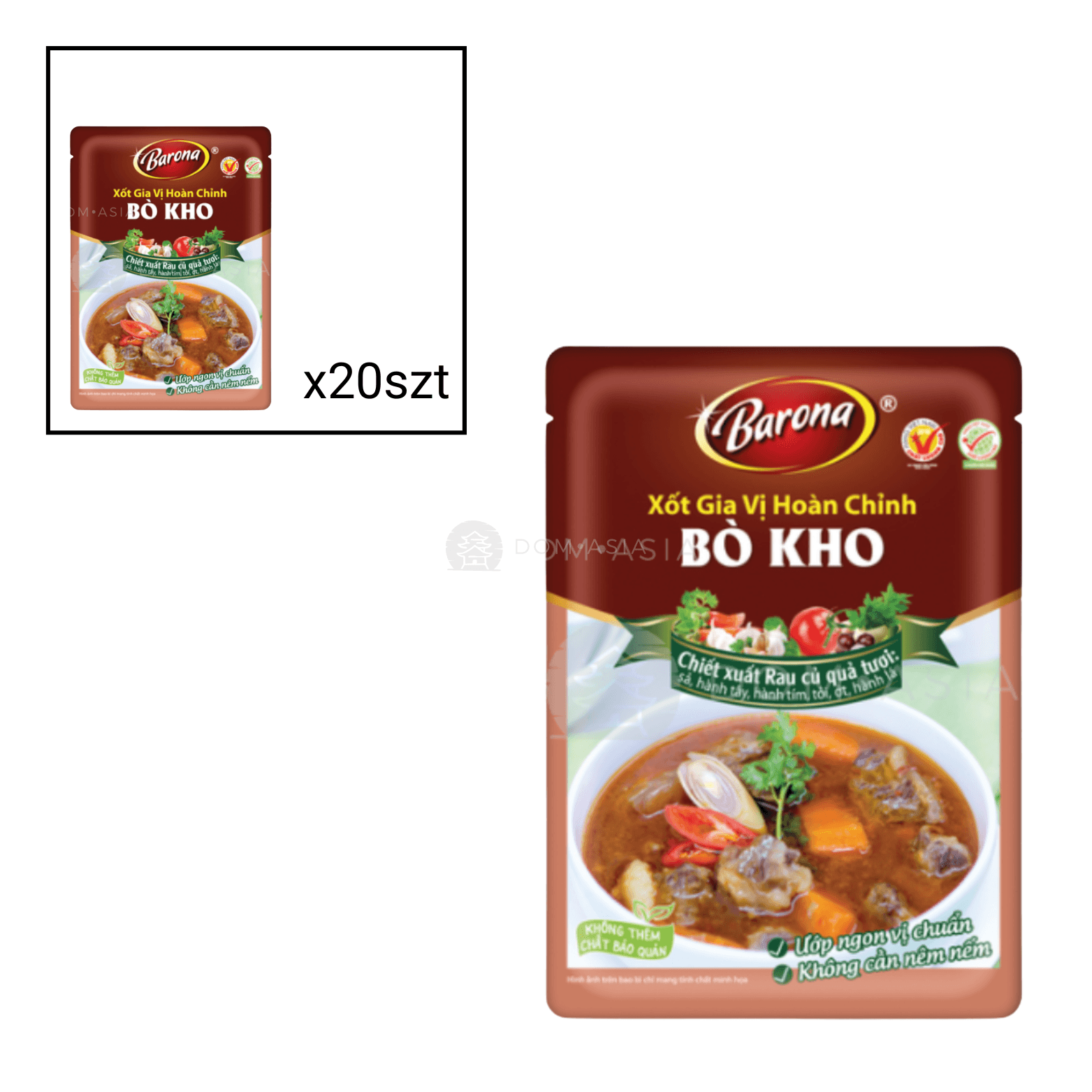 Xốt gia vị hoàn chỉnh bò kho BARONA 80g