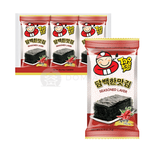 Snack rong biển vị cay TAOKAENOI 4g x 3 gói