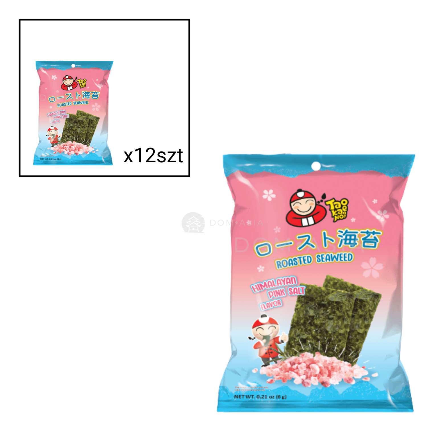 Snack rong biển vị muối hồng Himalaya TAOKAENOI 6g