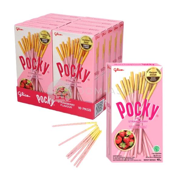 Bánh que Pocky vị dâu GLICO 43g